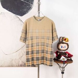 Burberry Beige Check Short Sleeve Tee